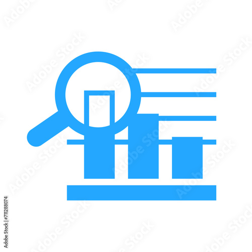 Vector magnifying glasses on white background
