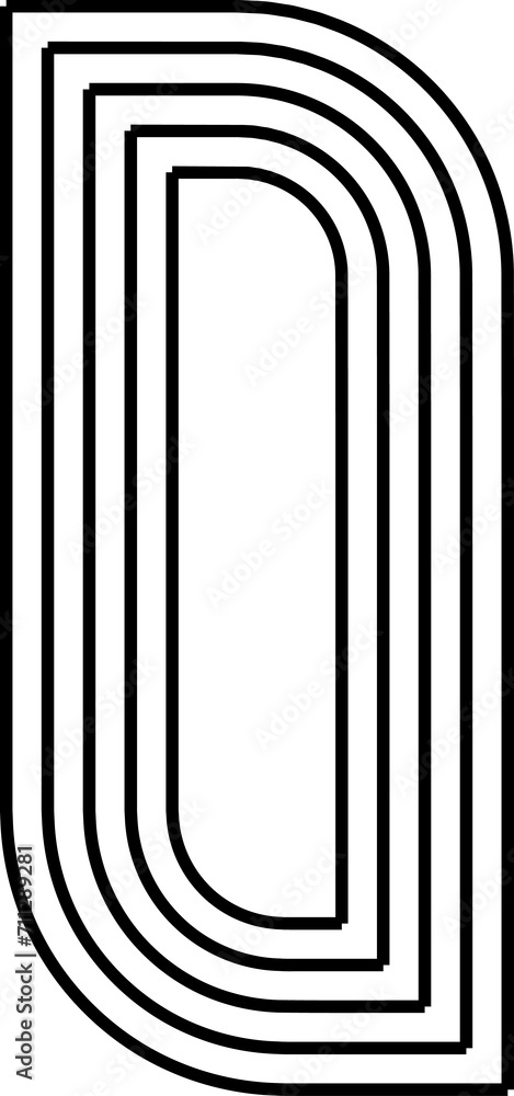 Vertical empty frame, stripy zen shape