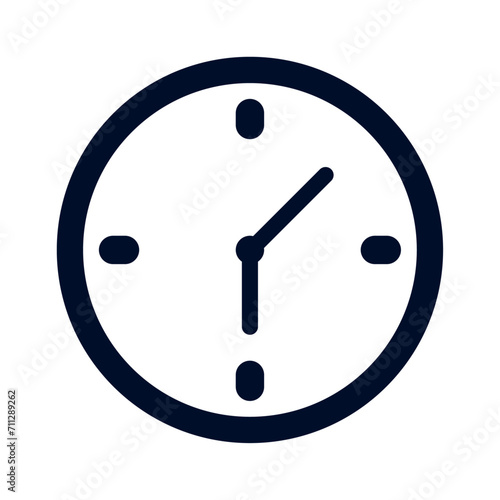 Vector clock icon vector illustration template