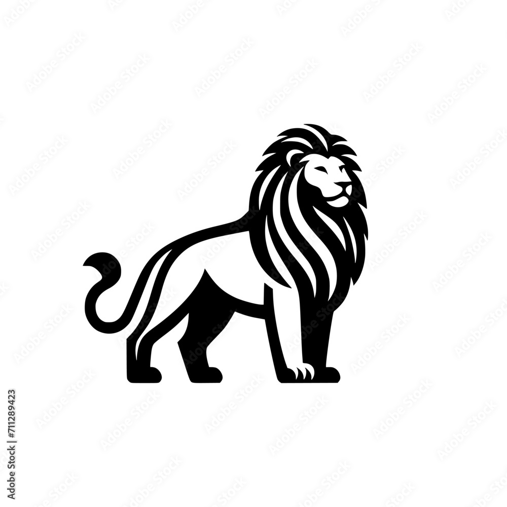 Vector Logo of a Standing Lion. Symbolizing Strength, Leadership, and Nobility. Versatile Design Perfect for Logos, Branding, and Marketing Initiatives. High Quality Illustration on white background. Vector Logo of a Standing Lion. Symbolizing Strength, Leadership, and Nobility. Versatile Design Perfect for Logos, Branding, and Marketing Initiatives. High Quality Illustration on white background.