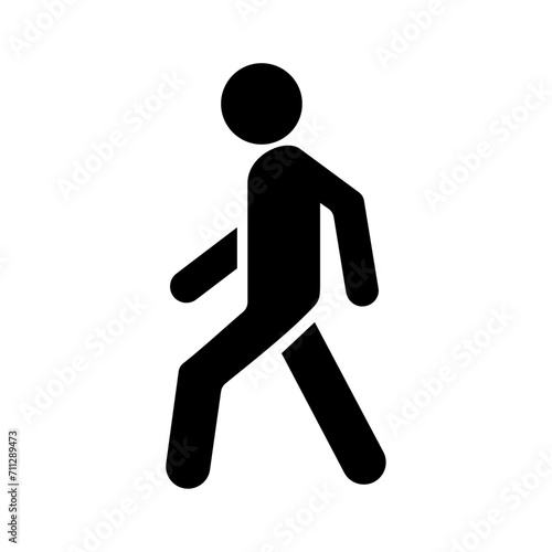 vector pedestrian symbol vector illustration isolated on white background