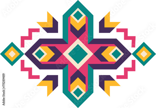 Navajo Aztec tribal motif, Mexican pattern photo