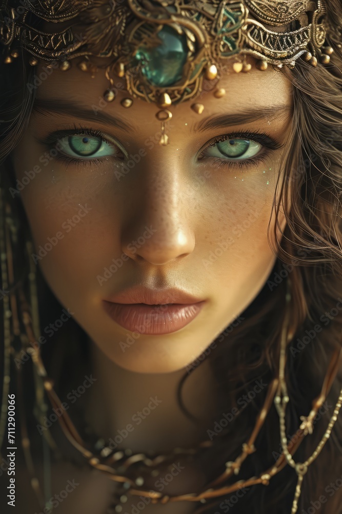 Close-up portrait of a beautiful girl. Close-up portrait of a beautiful girl.