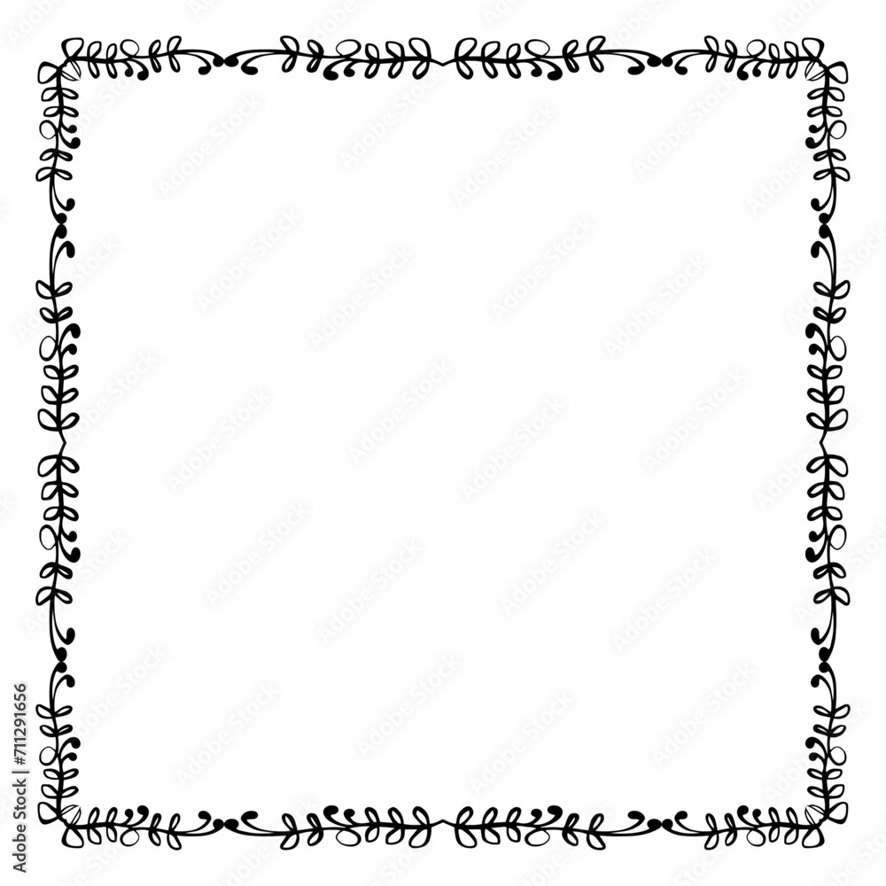 Vector elegant ornamental frame on white background Vector elegant ornamental frame on white background