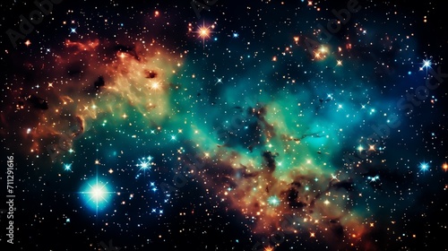 Stunning Cosmic Nebula, Star Clusters and Interstellar Clouds