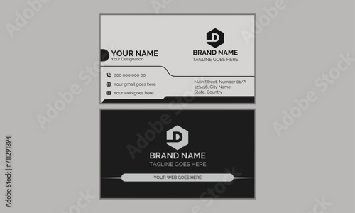 Modern and creative professional eye-catching business card template design 
Stock Vector clean corporate business card template. Vector illustration design luxury creative digital modern outstanding 