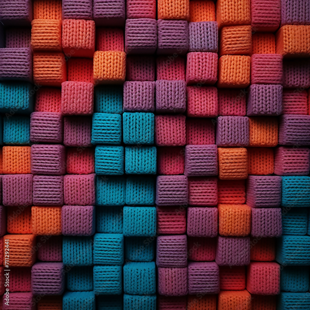 Abstract illustration of colorful cubes background Abstract illustration of colorful cubes background