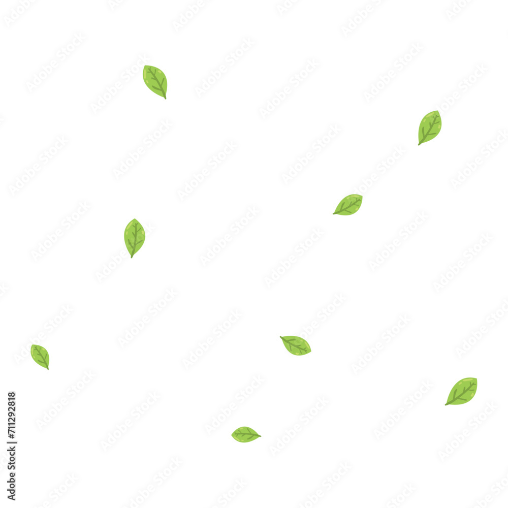 vector fresh green leaves flying on wind vector fresh green leaves flying on wind