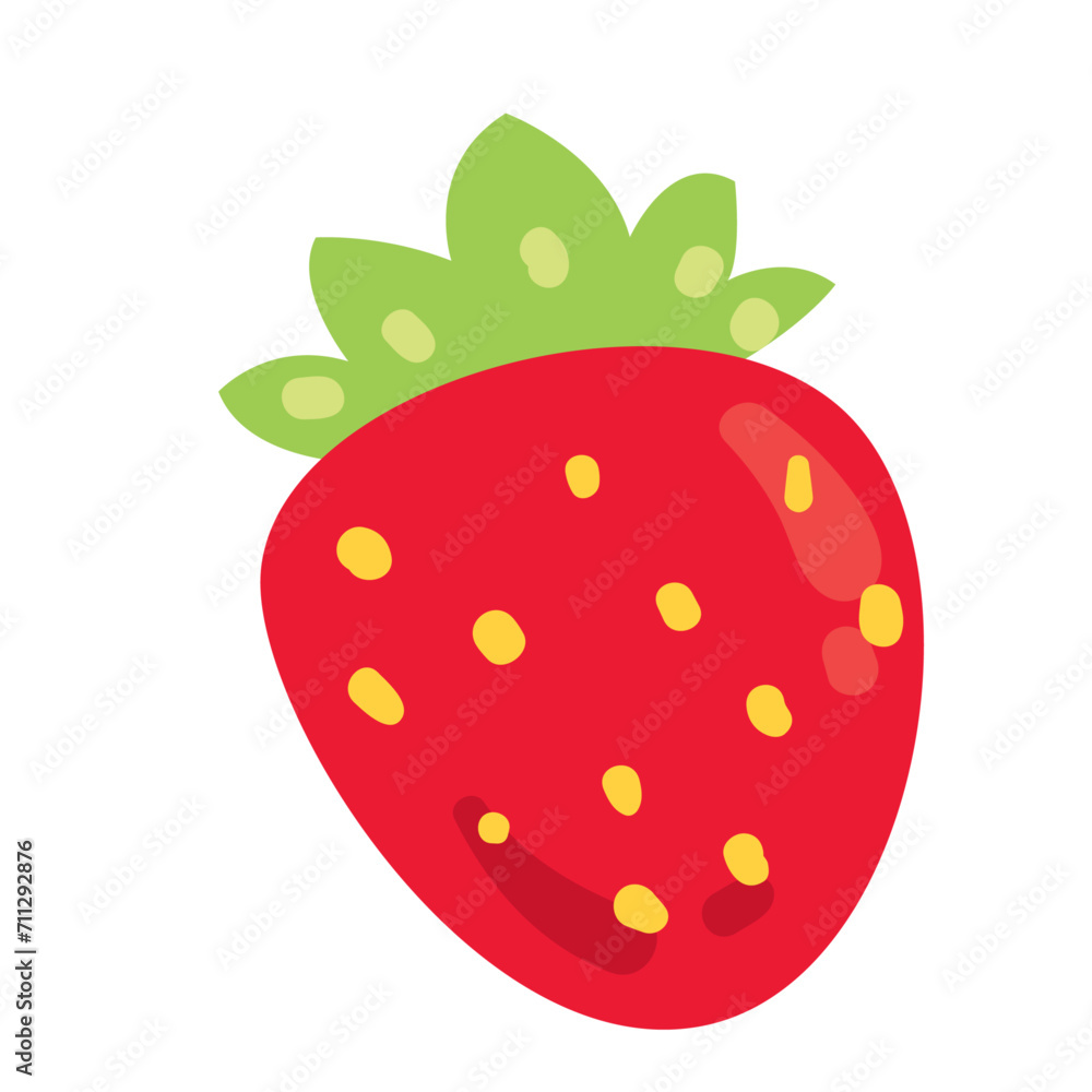 vector hand drawn strawberry fruit illustration vector hand drawn strawberry fruit illustration