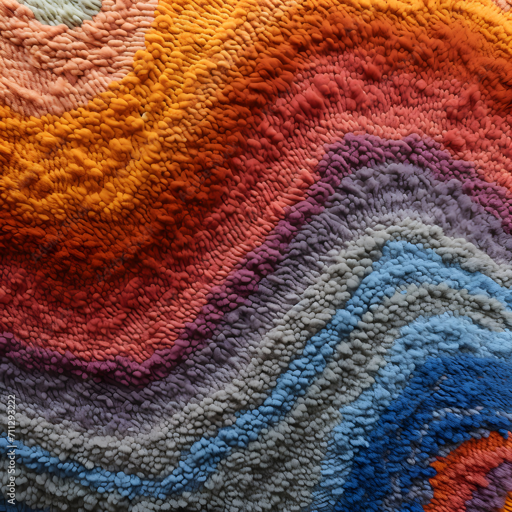 colorful carpet surface texture close up