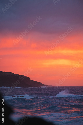 cyclone sunset over the sea © avphotographe