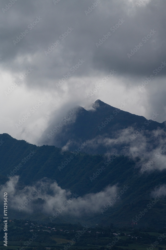 storm and mountains