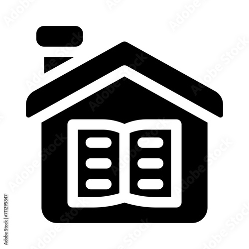 homeschooling glyph icon