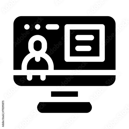 tutoring glyph icon