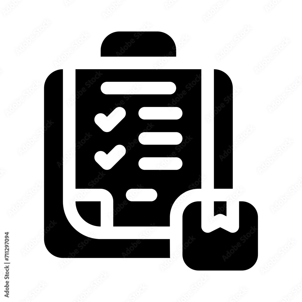 clipboard glyph icon