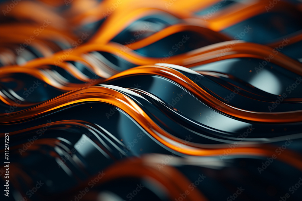 An abstract 3D zigzag structure, moving fluidly in a mesmerizing manner. An abstract 3D zigzag structure, moving fluidly in a mesmerizing manner.