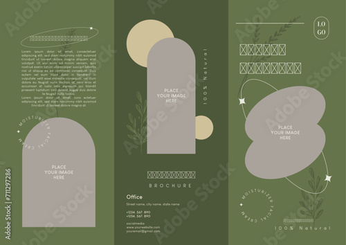 Beauty Cosmetic Trifold Brochure