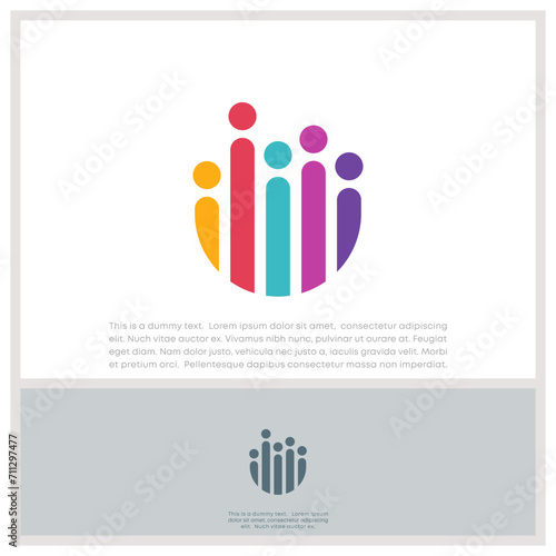 Global Community Logo Icon Elements Template. Community human Logo template vector. Community health care. Abstract Community logo