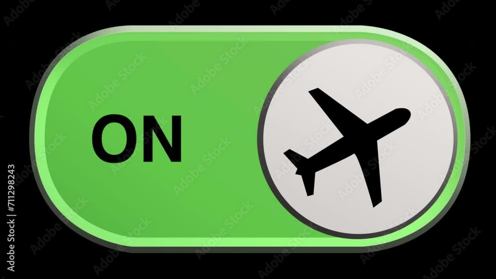 airplane mode activation animation for smartphone airplane mode activation animation for smartphone