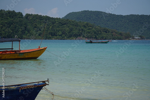 boat on the beach koh rong