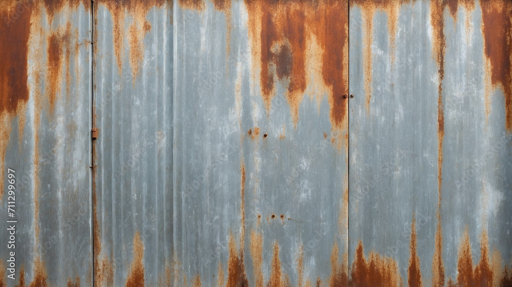 Old rusty zinc metal texture with stains on each side. Old rusty metal texture for 3D design. Old rusty zinc metal texture with stains on each side. Old rusty metal texture for 3D design.