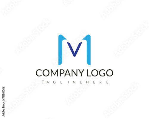 Free Download Alphabet letters Initials Monogram logo MV, VM, M and V - GFXLoad