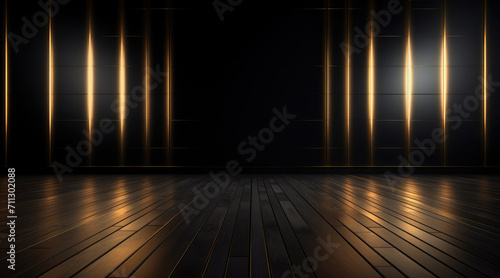Sleek black and gold concept