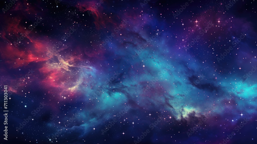 Radiant space and stars layout Radiant space and stars layout
