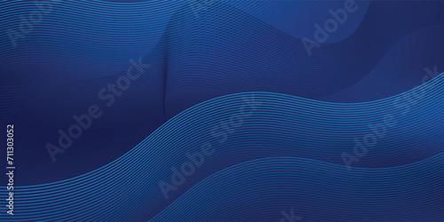 Abstract blue background with flowing lines for futuristic concept. Dynamic waves. Ep 10