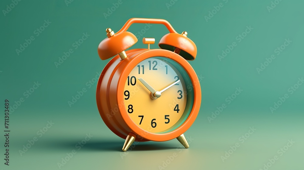 3d alarm clock icon for succress delivery concept 3d alarm clock icon for succress delivery concept