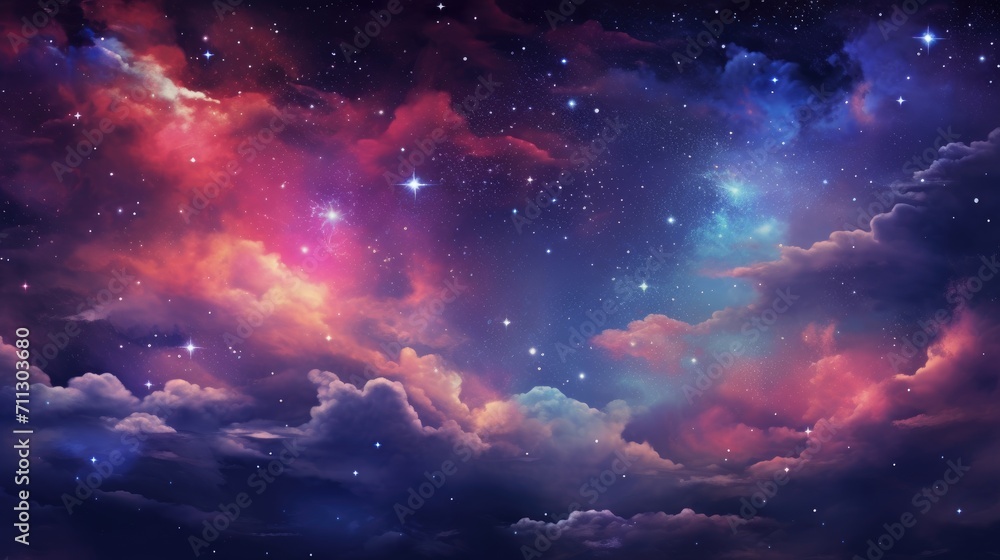 Eye-catching galaxy and stars Eye-catching galaxy and stars