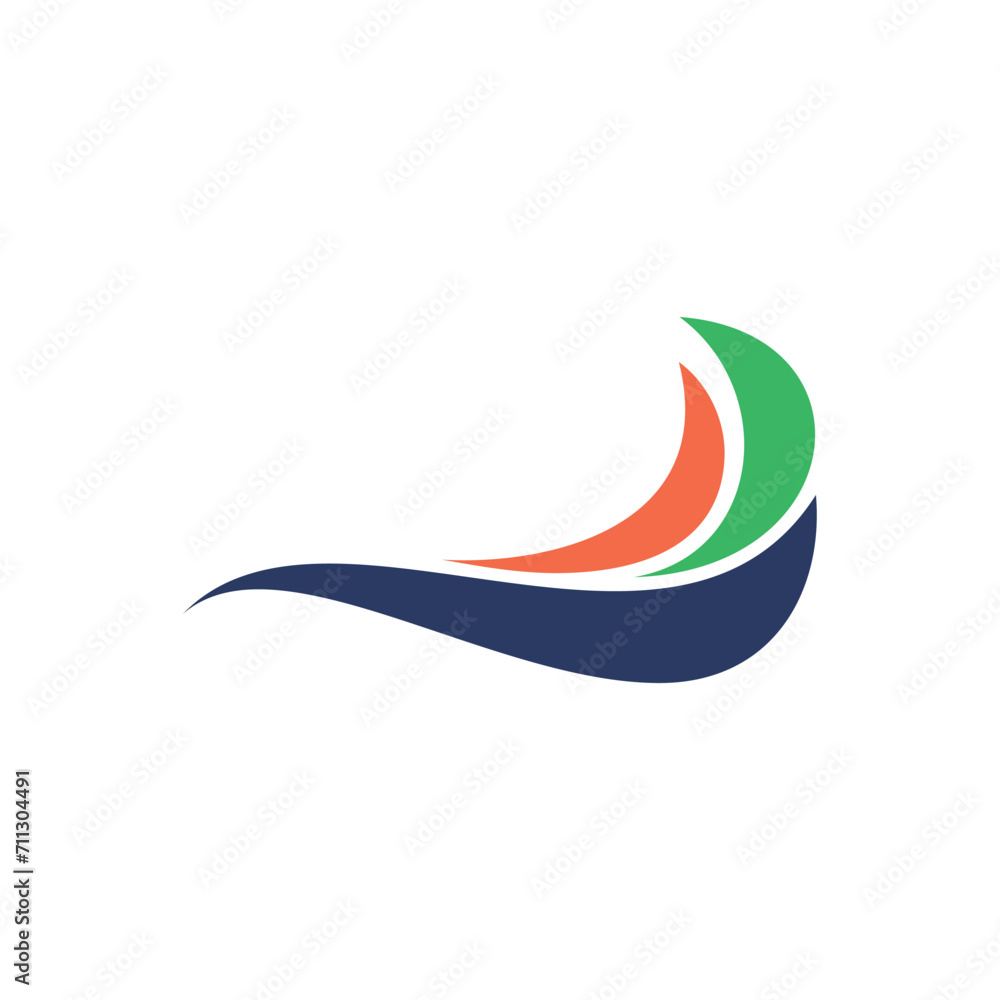 blue water swoosh icon logo design vector template illustration in trendy style blue water swoosh icon logo design vector template illustration in trendy style