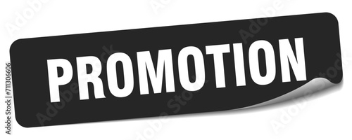 promotion sticker. promotion label