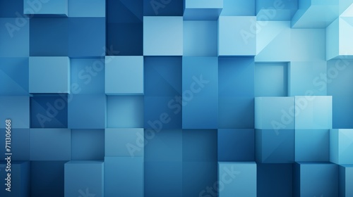 Vibrant blue geometric wallpaper: ideal for contemporary presentations and design projects