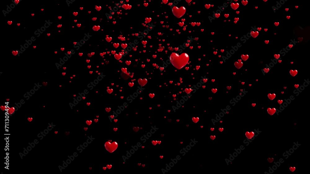 Red love heart shape floating animation. Happy valentines day neon heart background. Glowing and shiny red hearts, love and marriage concept Red love heart shape floating animation. Happy valentines day neon heart background. Glowing and shiny red hearts, love and marriage concept