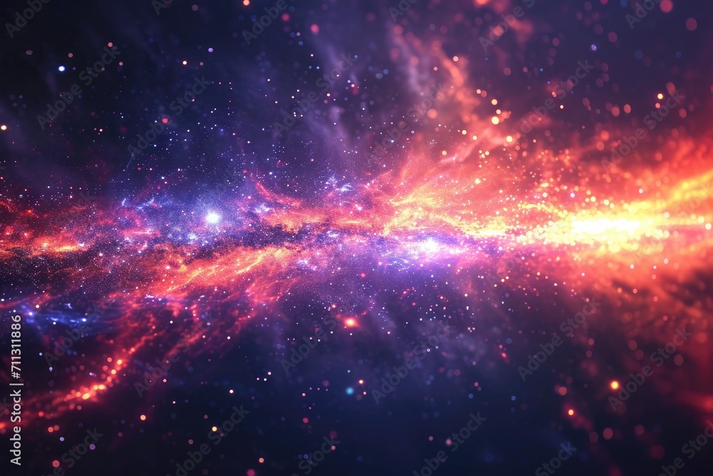 Fototapeta premium Black Hole and Space background deep space. Generative AI