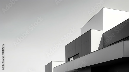 minimal grey architecture background illustration urban structure, cityscape concrete, steel glass minimal grey architecture background
