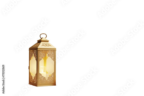 Golden Ramadan lantern 