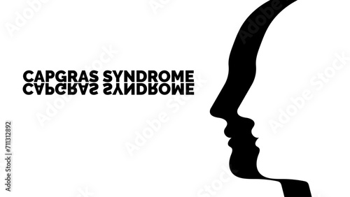 Capgras Syndrome concept. Mental Disease. Psychology. Delusional Belief. Vector Illustration