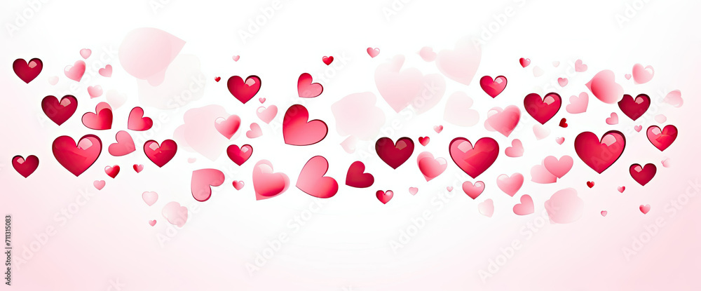 Hearts Floating in the Air, A Colorful Display of Love and Affection