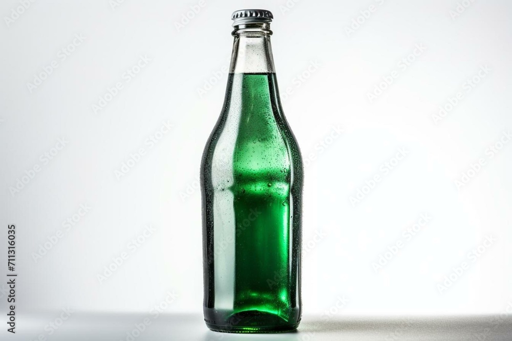 Clear background soda bottle. Generative AI Clear background soda bottle. Generative AI