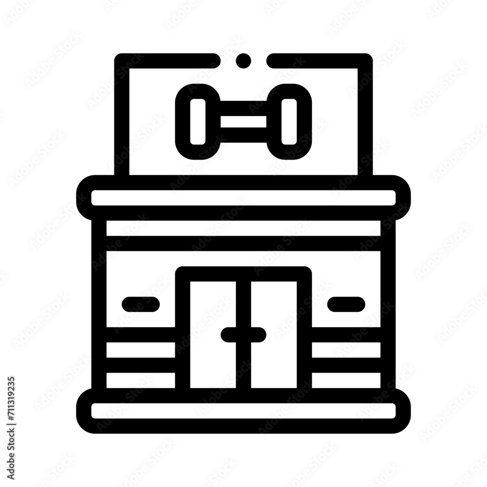 gym line icon gym line icon