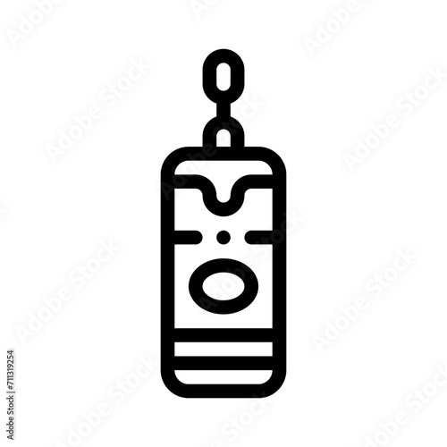 punching bag line icon