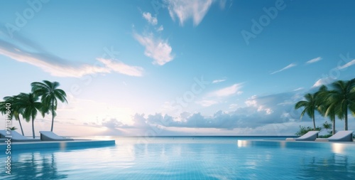 an ocean view from the pool at a resort
