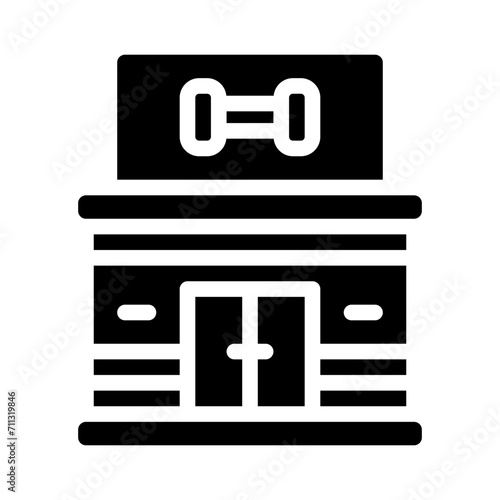 gym glyph icon