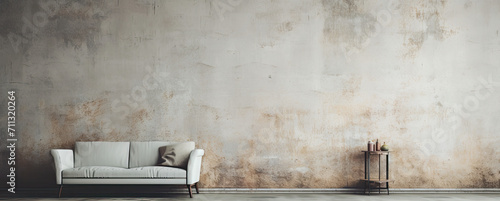 White Couch Next to Wall in Brightly Lit Room © Piotr