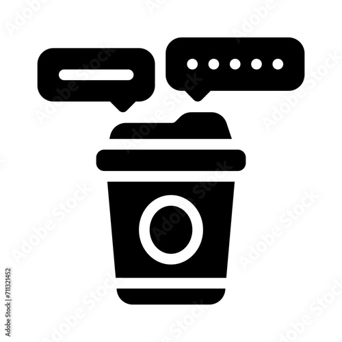 coffee breaks glyph icon