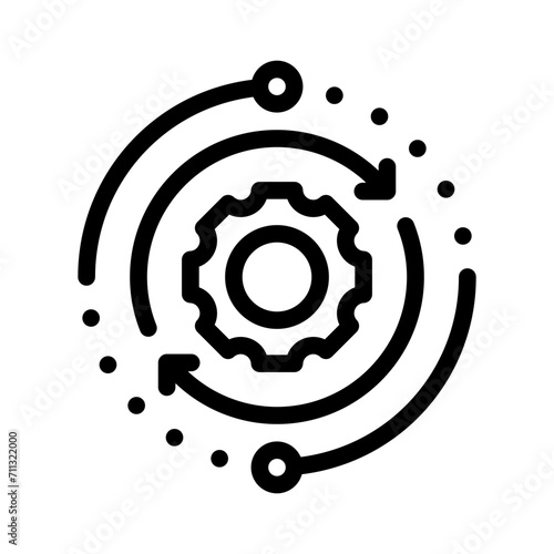 operating system line icon
