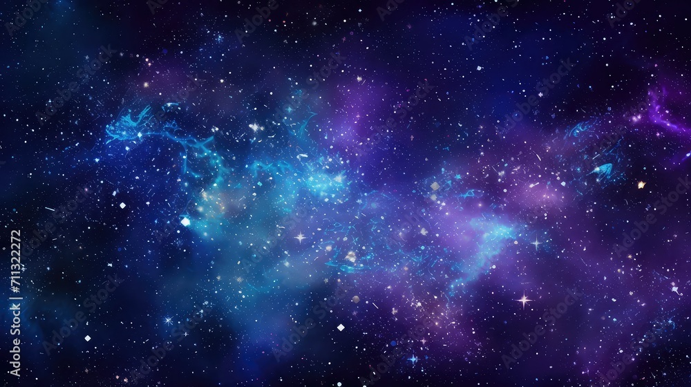 cosmic space glitter background illustration celestial sparkle, astral nebula, comet meteor cosmic space glitter background