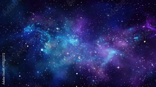 cosmic space glitter background illustration celestial sparkle, astral nebula, comet meteor cosmic space glitter background photo